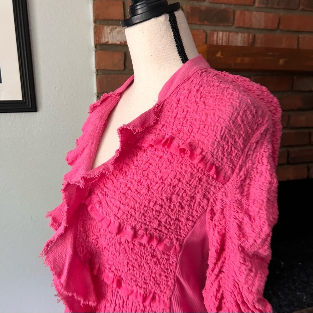 Free People Demi Ruffle Jacket in Pink Sz XS - Picture 9 of 12